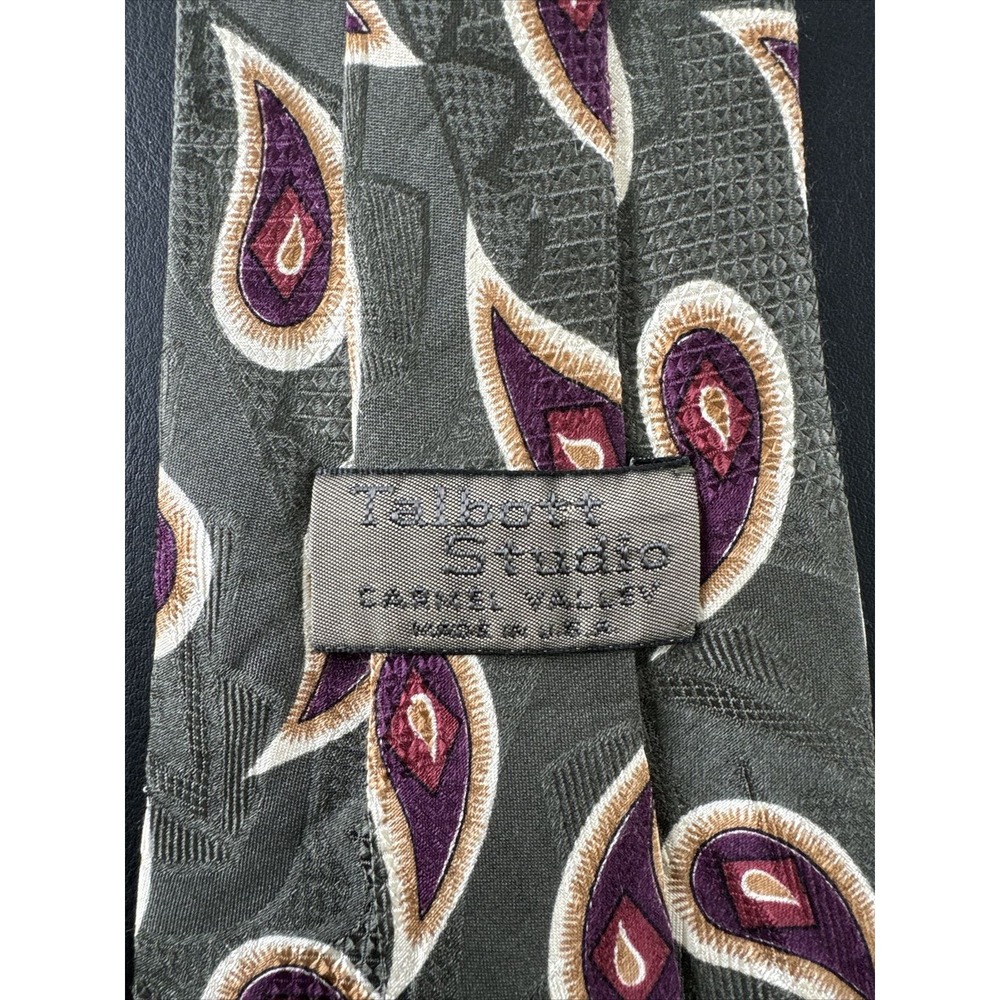 Men's Neck Tie Talbott Studio Silk L58" W 3.75" green